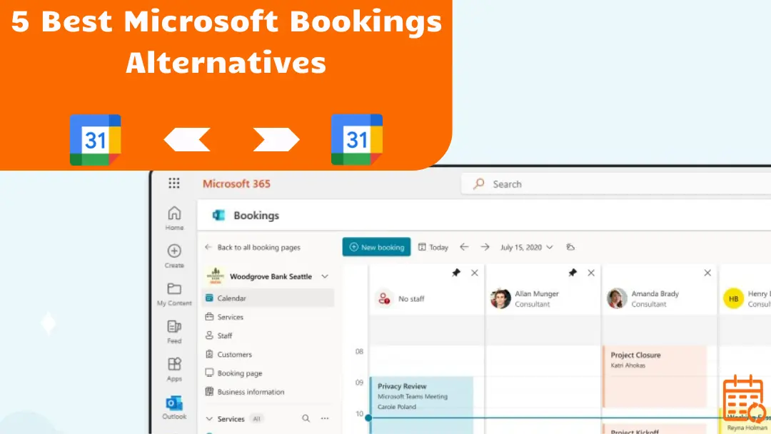 Die 5 besten Alternativen zu Microsoft Bookings (Vergleichsleitfaden 2026)