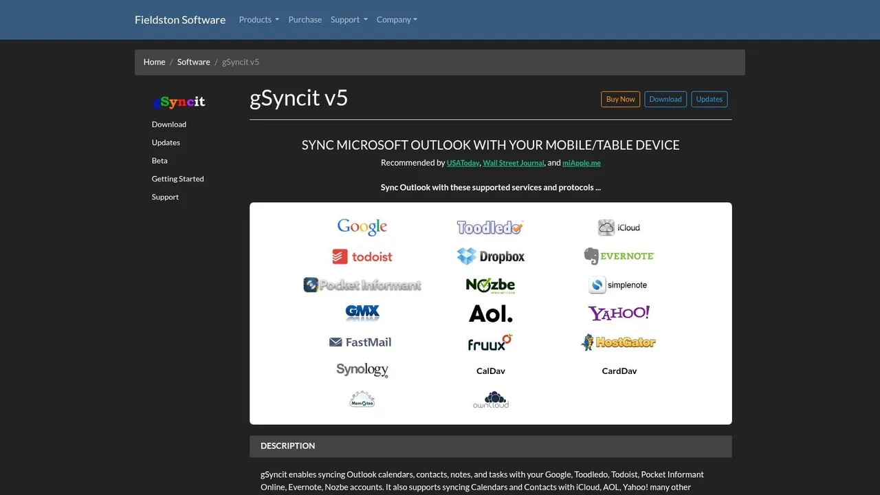 gSyncit (Fieldston Software)