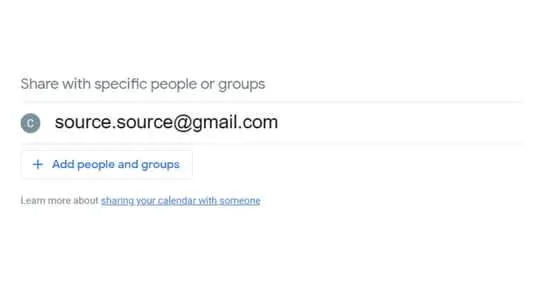Comparte un Google Calendar con personas específicas