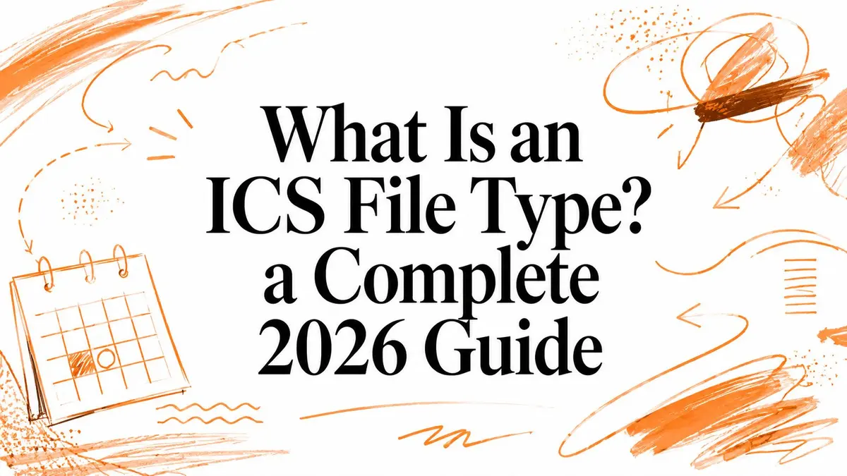 What Is an ICS File Type? a Complete 2026 Guide