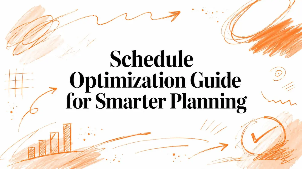 Schedule Optimization Guide for Smarter Planning