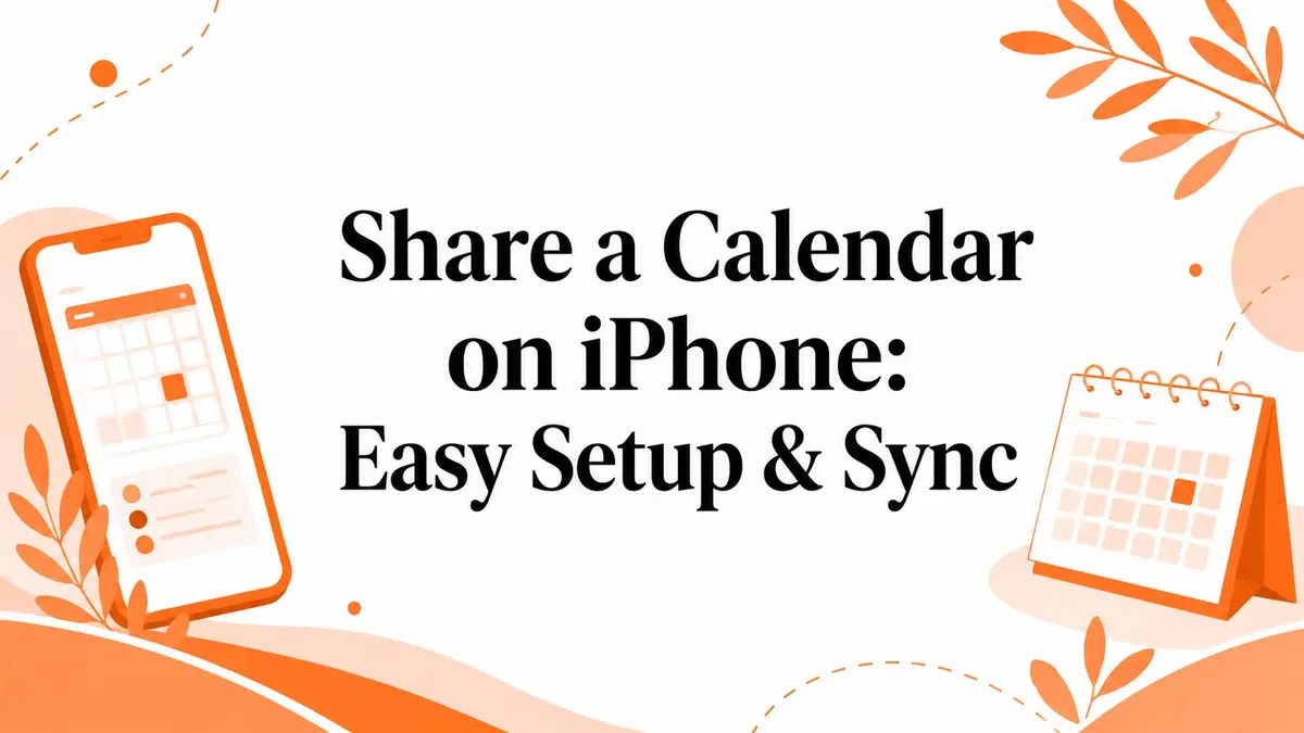 Partager un calendrier sur iPhone : Configuration et synchronisation faciles