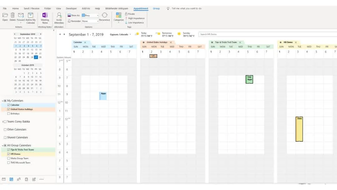 Superposición de Outlook